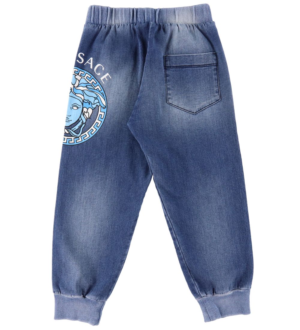 Versace Sweatpants - Blå Denim m. Medusa