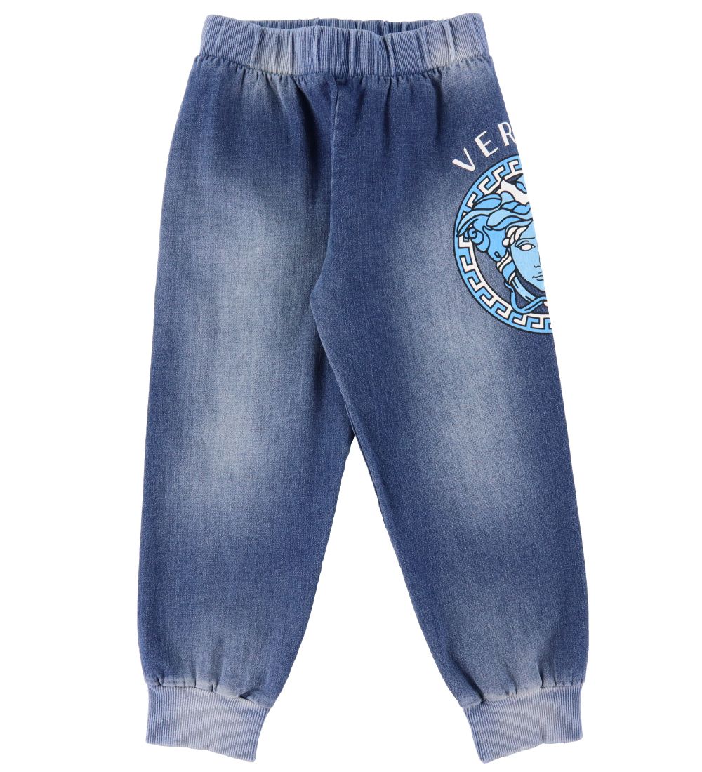 Versace Sweatpants - Blå Denim m. Medusa
