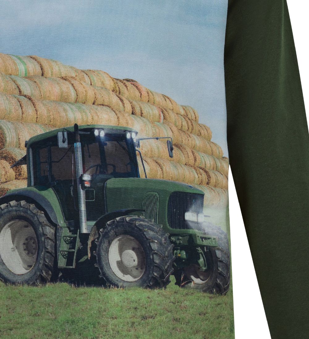 Minymo Bluse - Forest Night m. Traktor