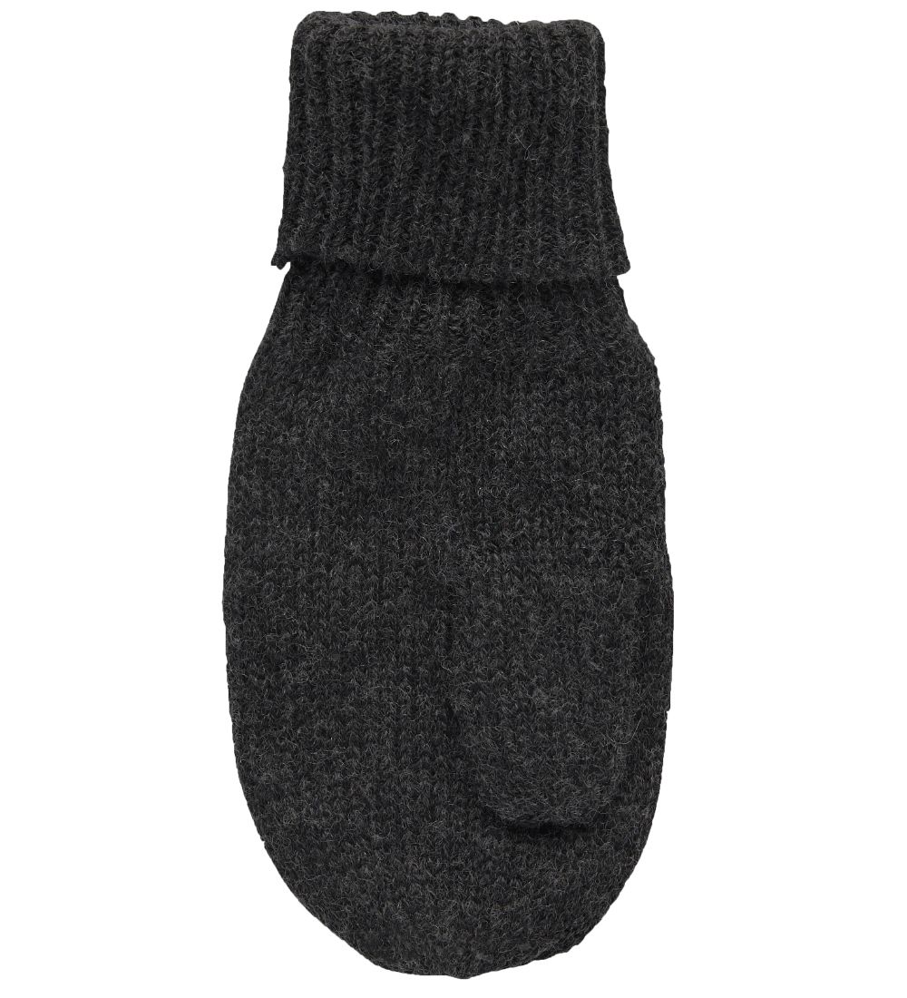 Melton Luffer - Uld/Bomuld - 2-lags - Sort