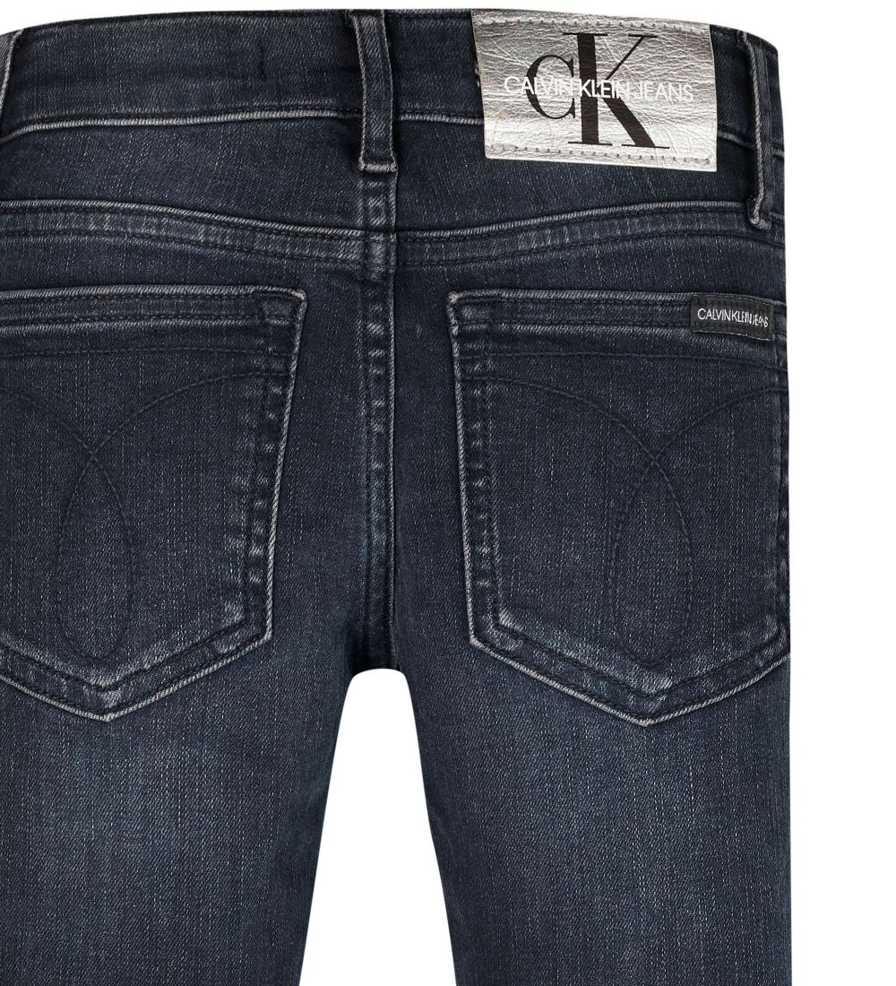 Calvin Klein Jeans - Super Skinny - Washed High Low Blue Stretch