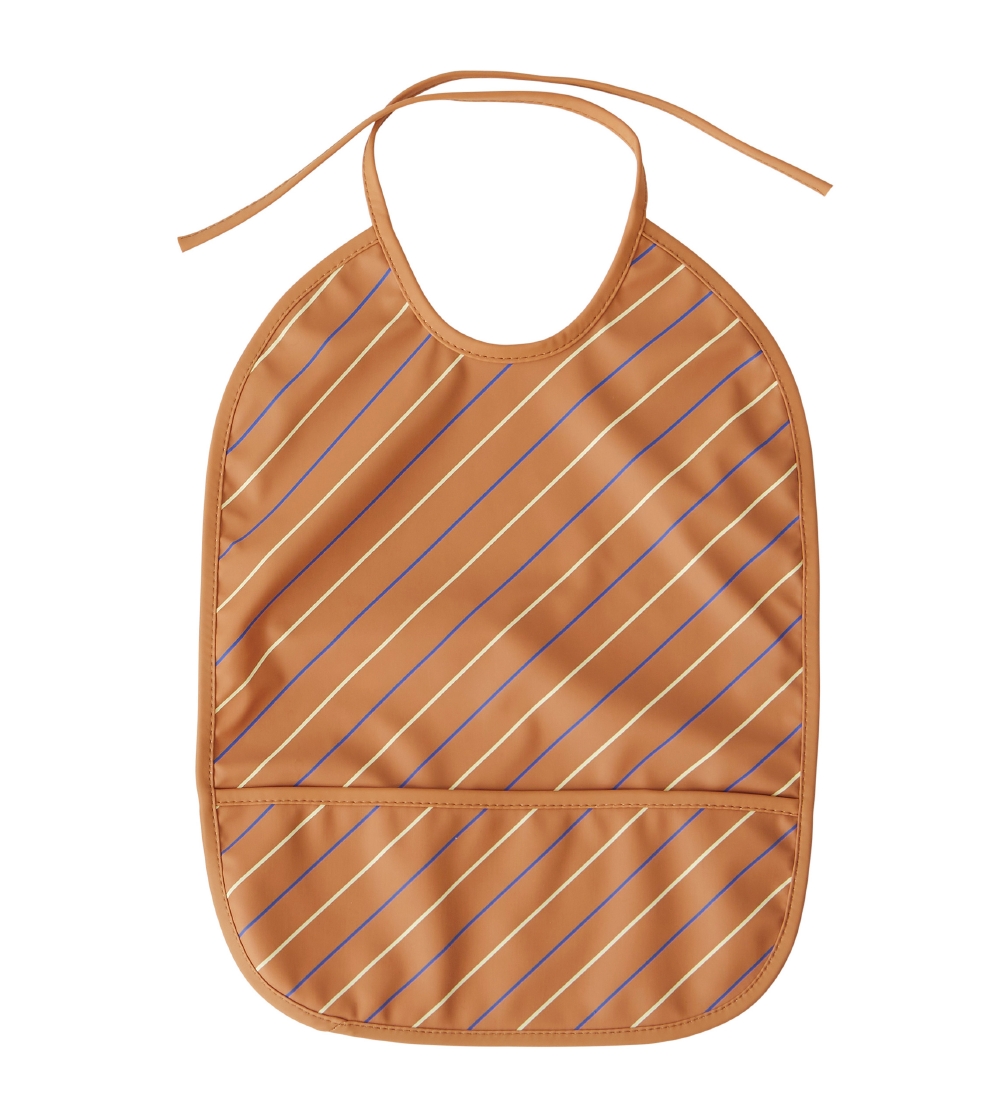 OYOY Hagesmæk m. Lomme - Lang - 2-pak - Striped - Mellow/Caramel