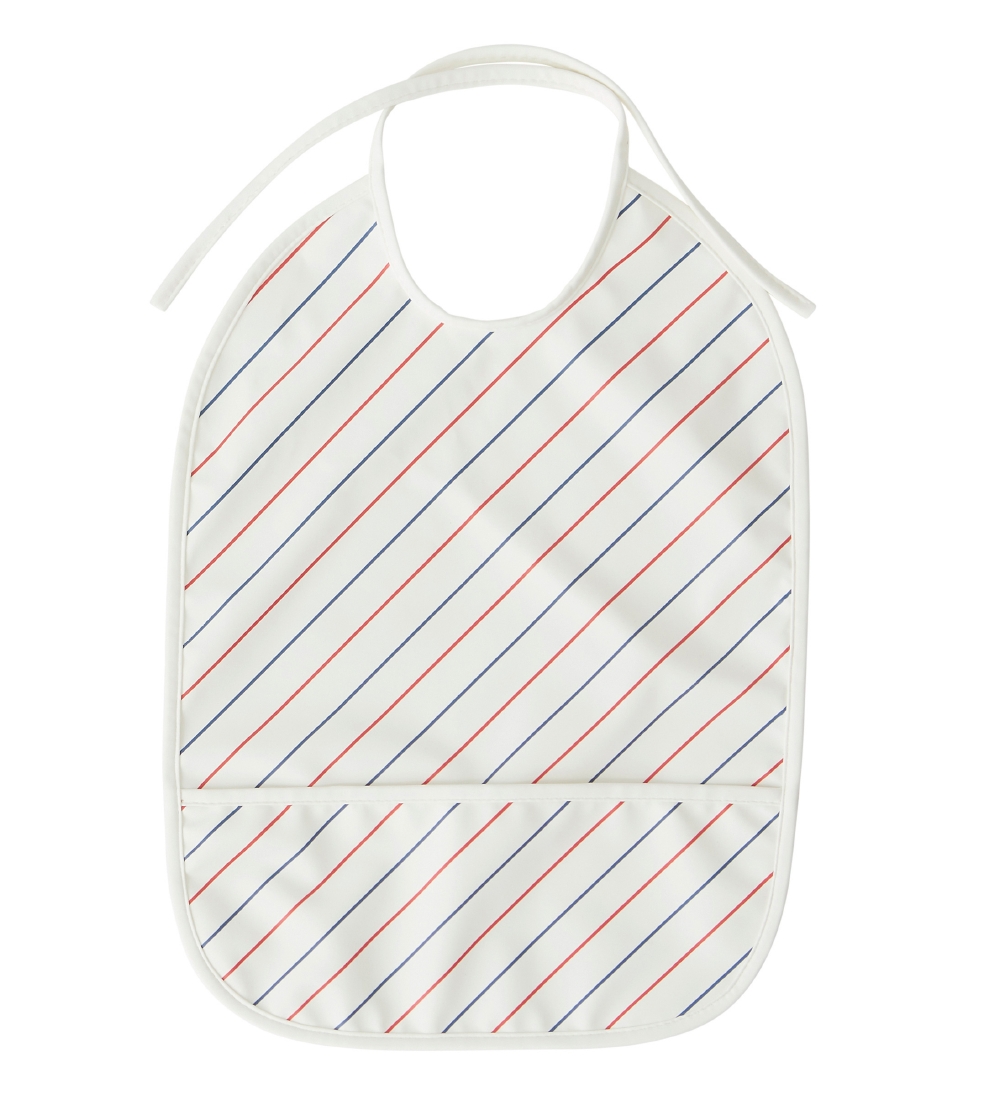 OYOY Hagesmæk m. Lomme - Lang - 2-pak - Striped - Mellow/Choko