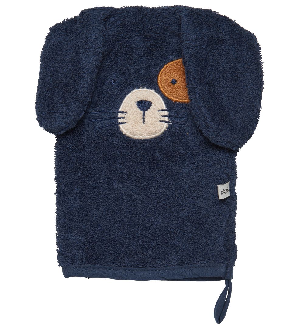 Pippi Vaskehandske - 14x21 cm - Dress Blues m. Bjørn