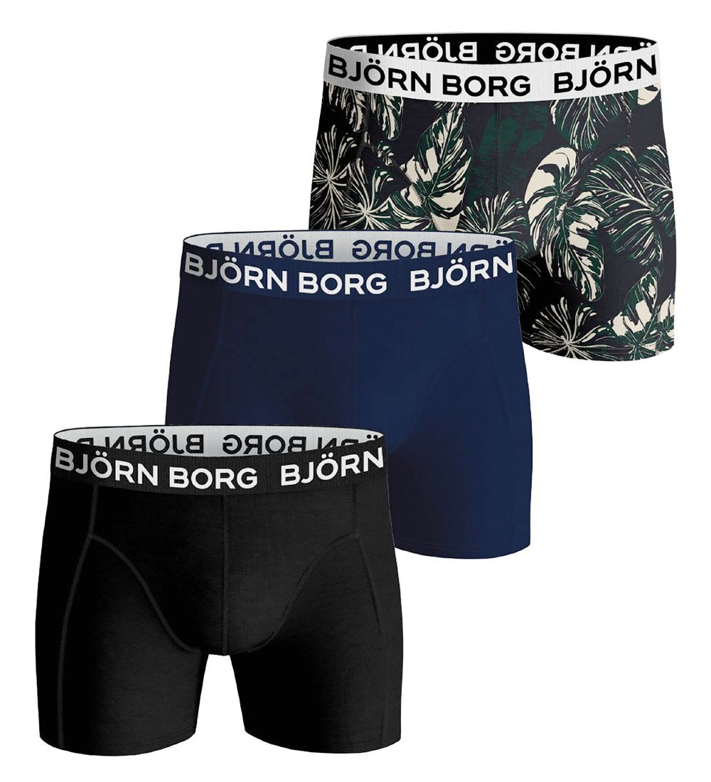 Bjrn Borg Boxershorts - 5-Pak - Black/Green/Blue/Print