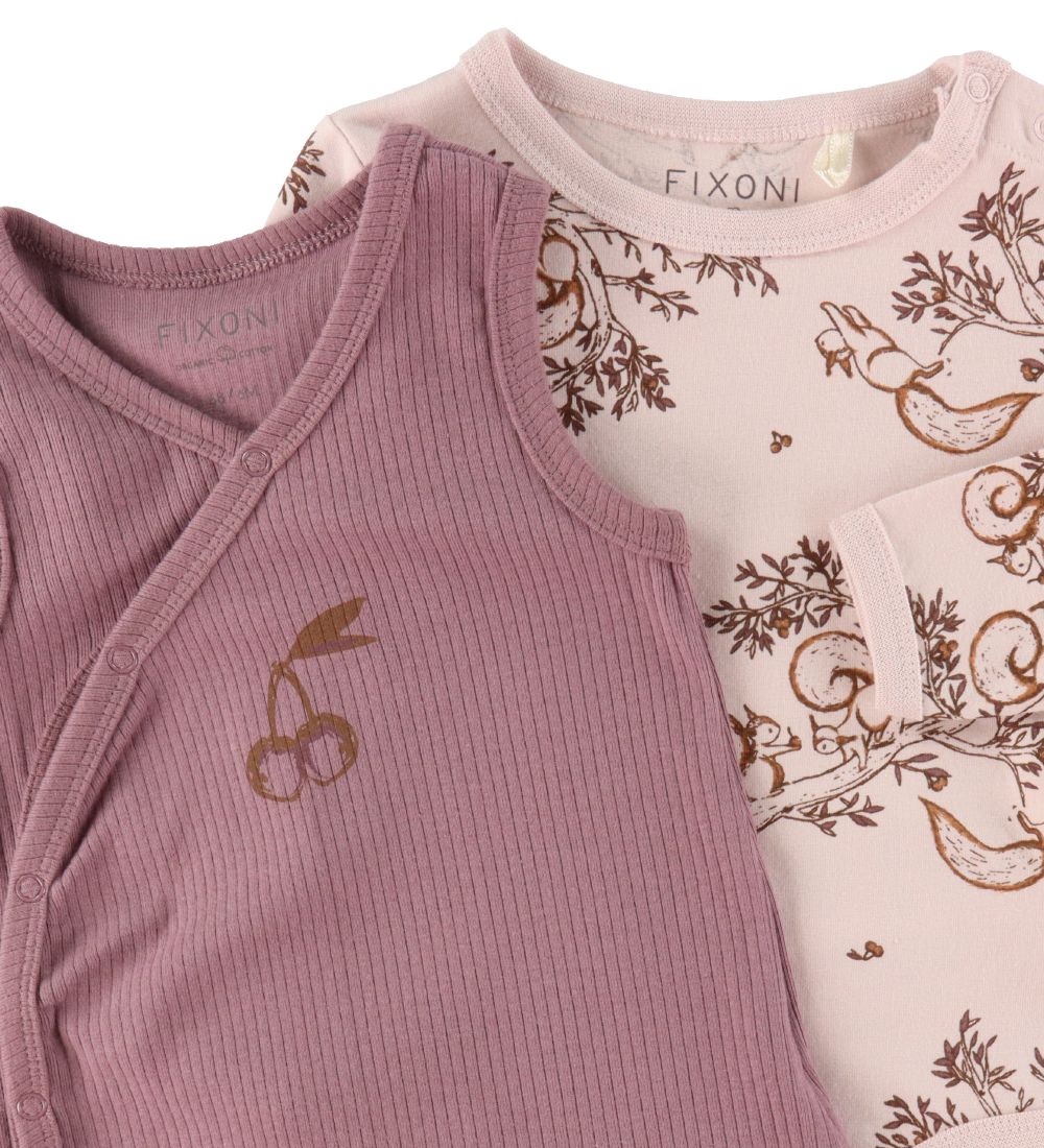 Fixoni Sparkedragt m. Body l/æ - Hushed Violet/Pudderrosa m. Ege