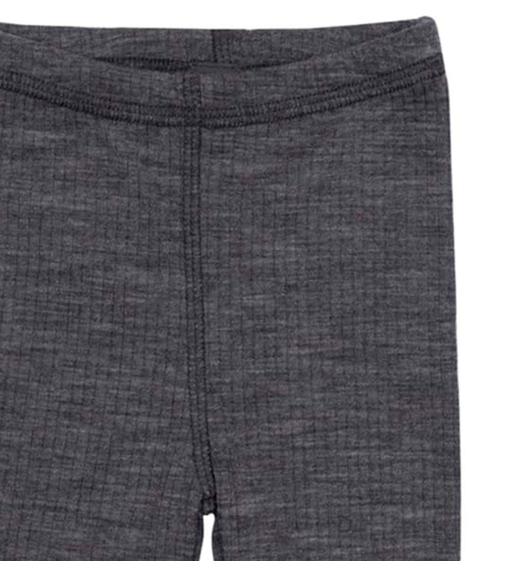 Smallstuff Leggings - Uld - Rib - Dark Grey