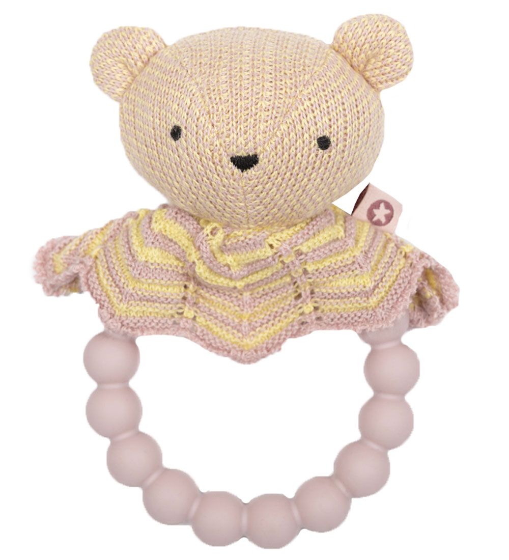 Smallstuff Biderangle - Bear - Soft Rose/Gul