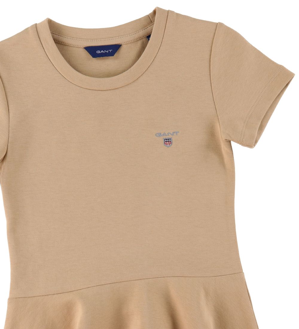 GANT Kjole - Jersey - Dark Almond