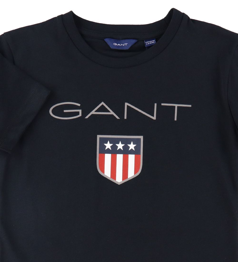 GANT T-Shirt - Shield - Sort