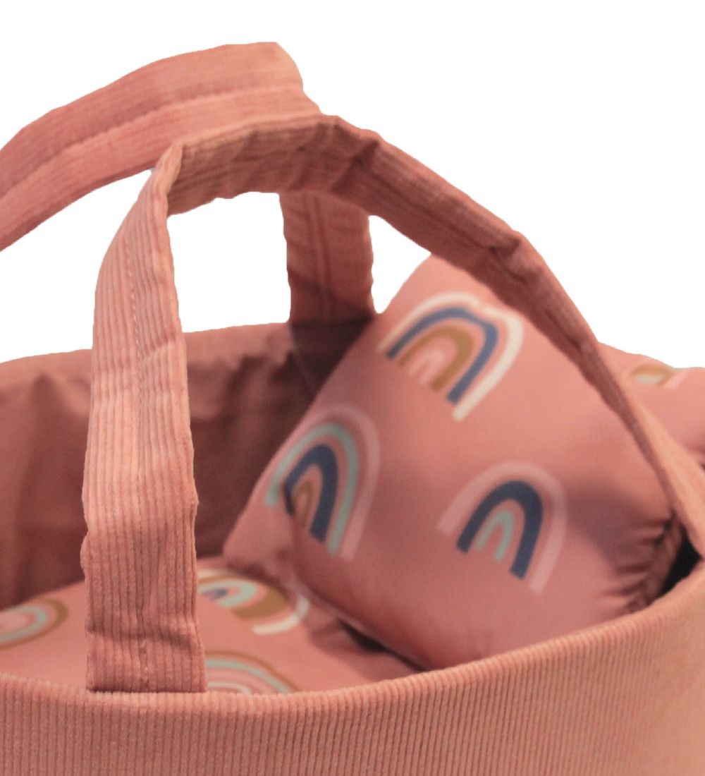 MaMaMeMo Dukkelift - Fløjl - 35 cm - Rosa