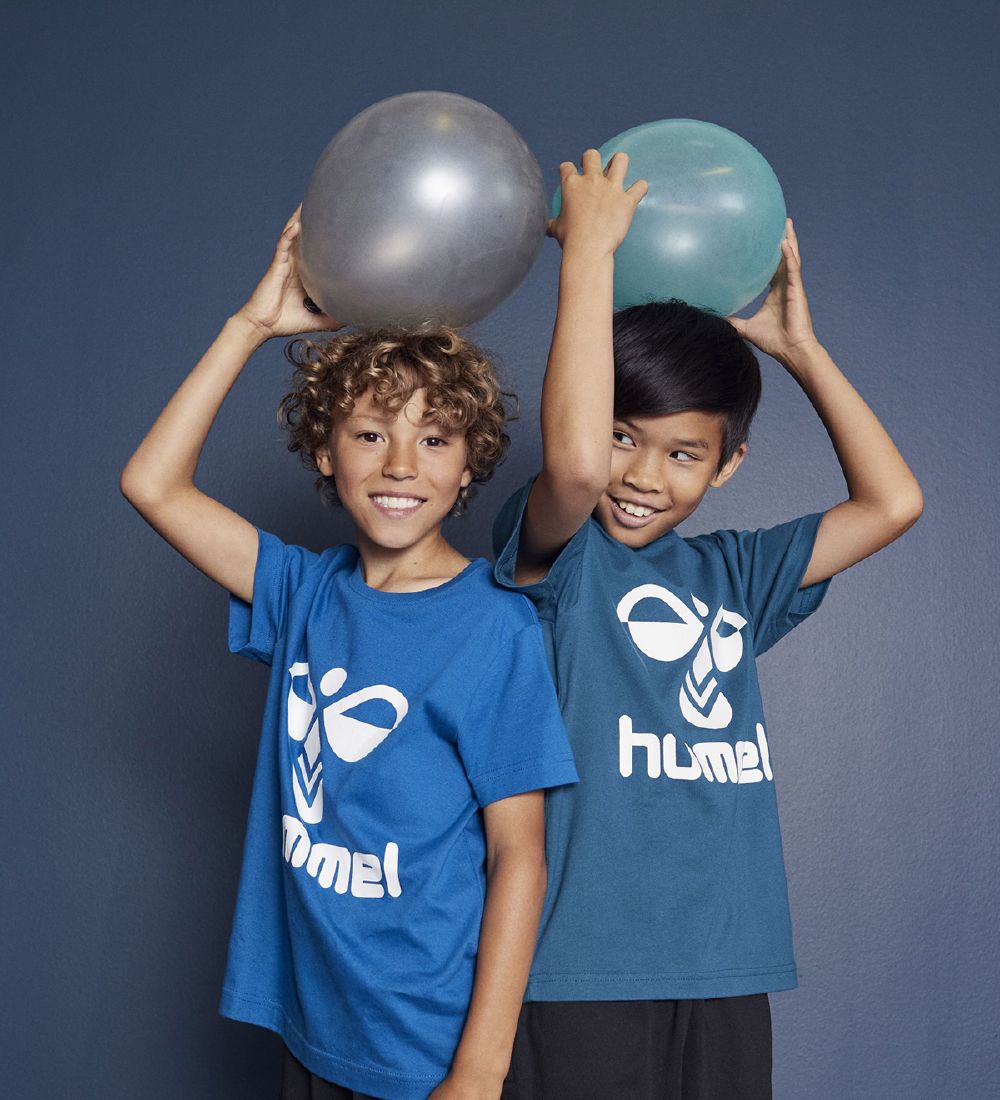 Hummel T-Shirt - HmlTres - Blue Tint