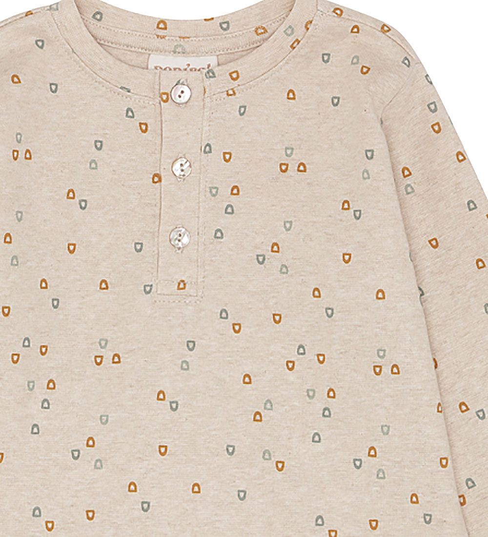 Popirol Bluse - Diddi - Beige Melange