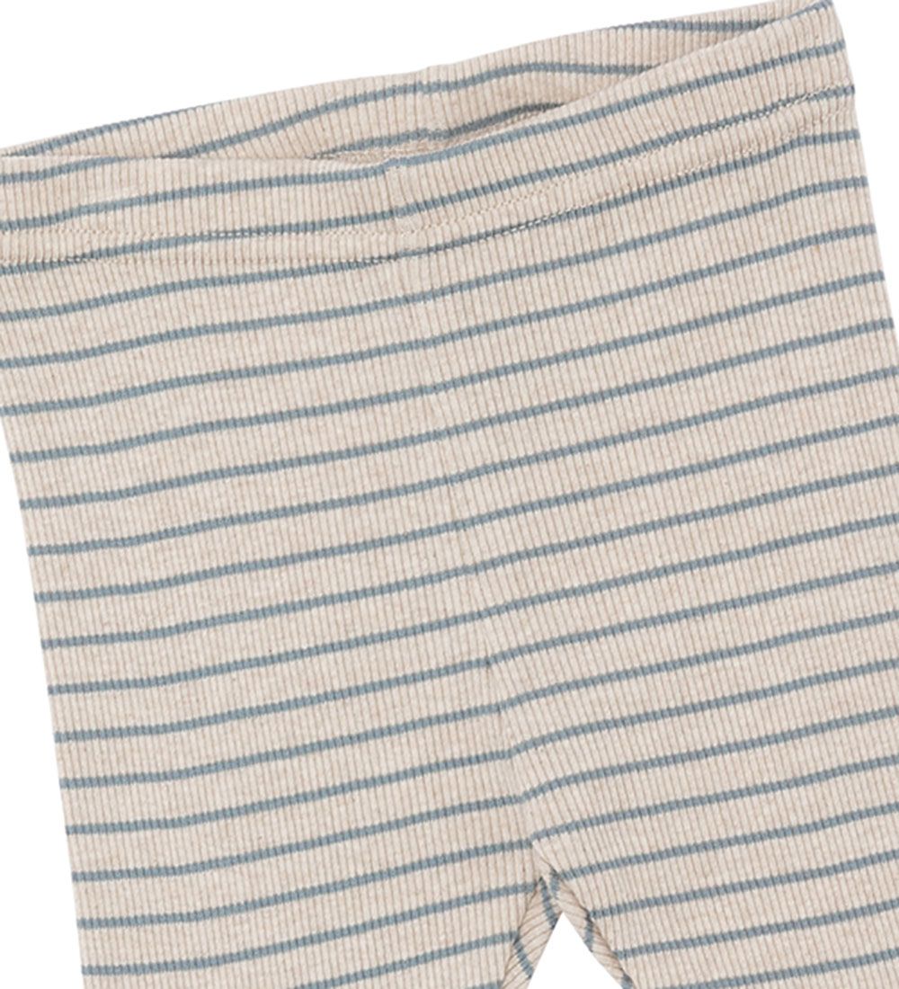 Popirol Leggings - Esme - Pine Green m. Striber