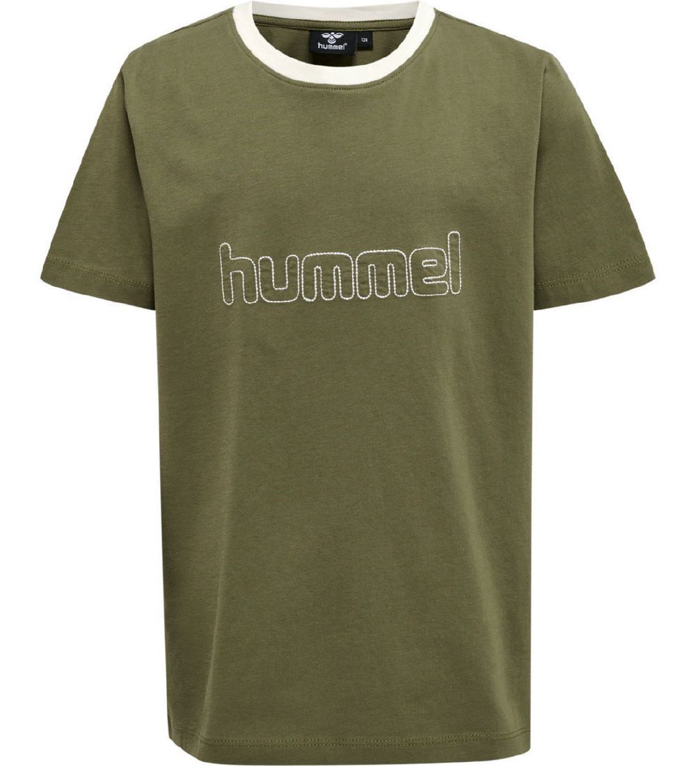 Hummel T-Shirt - HmlCloud - Olive Branch
