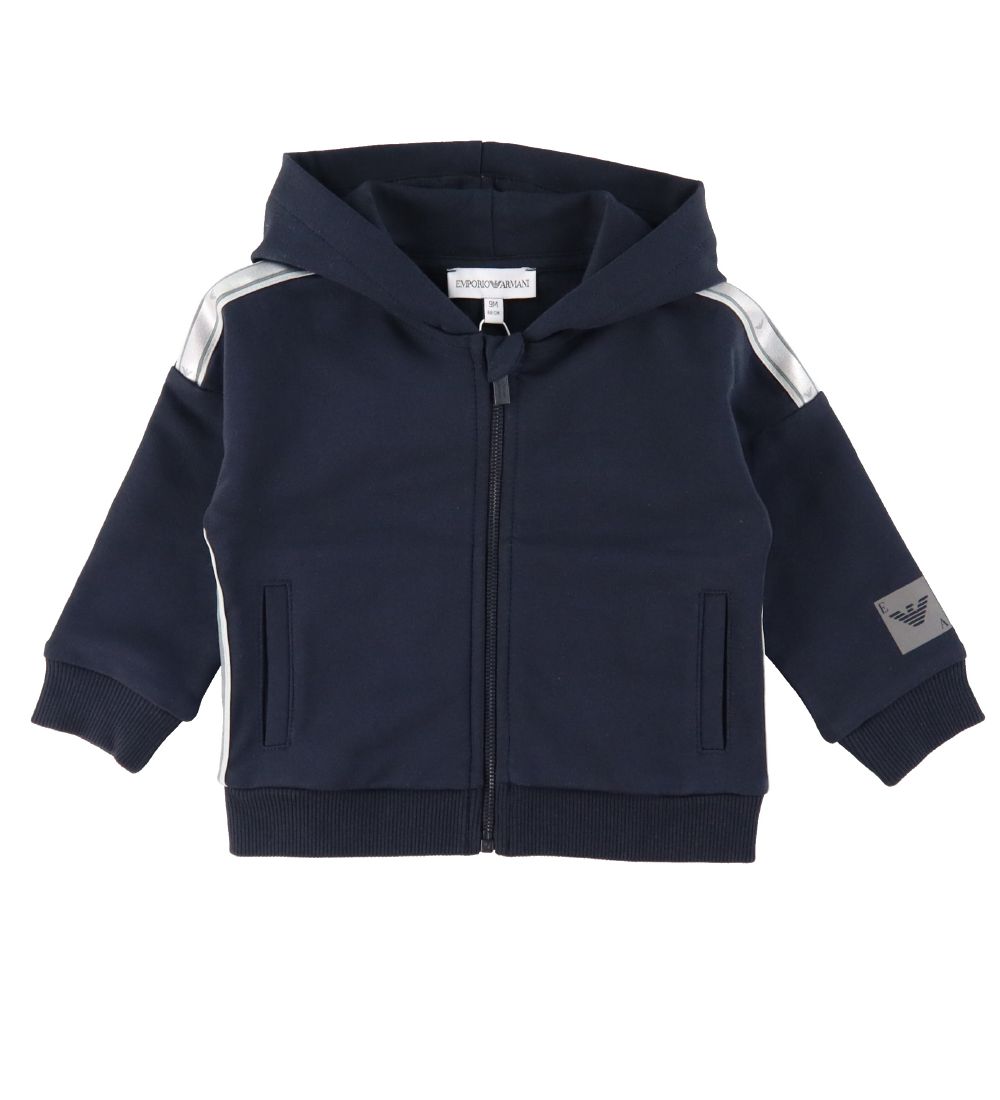 Emporio Armani Sweatsæt - Navy m. Sølv