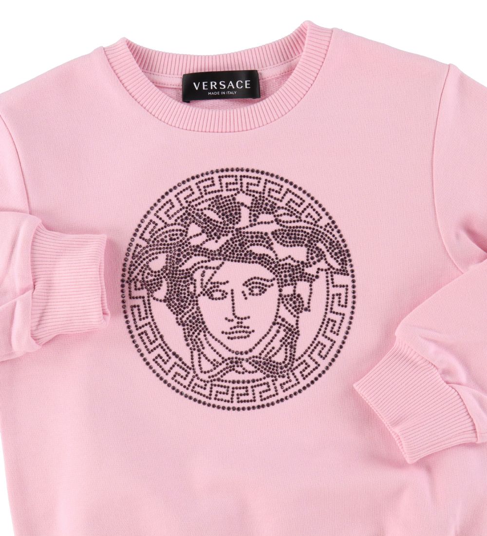 Versace Sweatshirt - Crystal Medusa - Candy m. Similisten