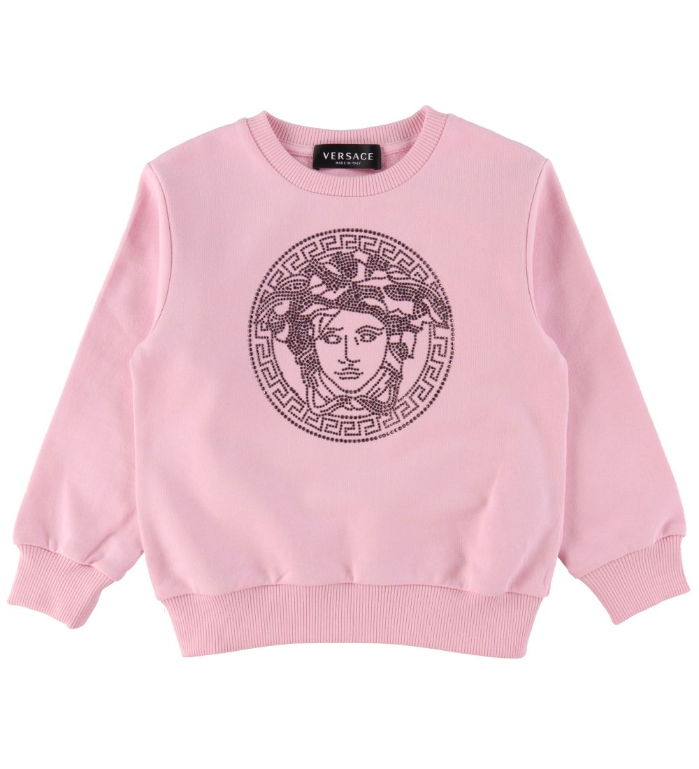 Versace Sweatshirt - Crystal Medusa - Candy m. Similisten