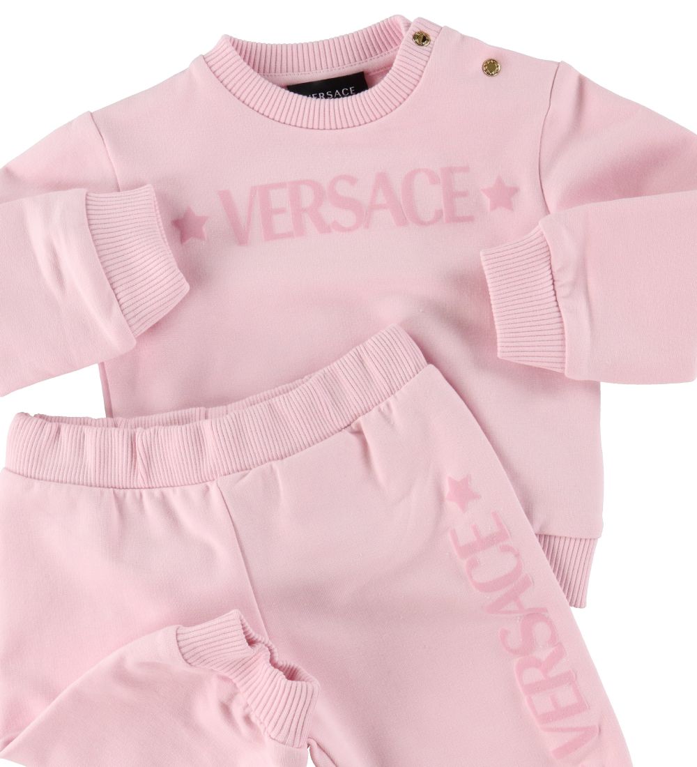 Versace Sweatsæt - Baby Pink m. Logo