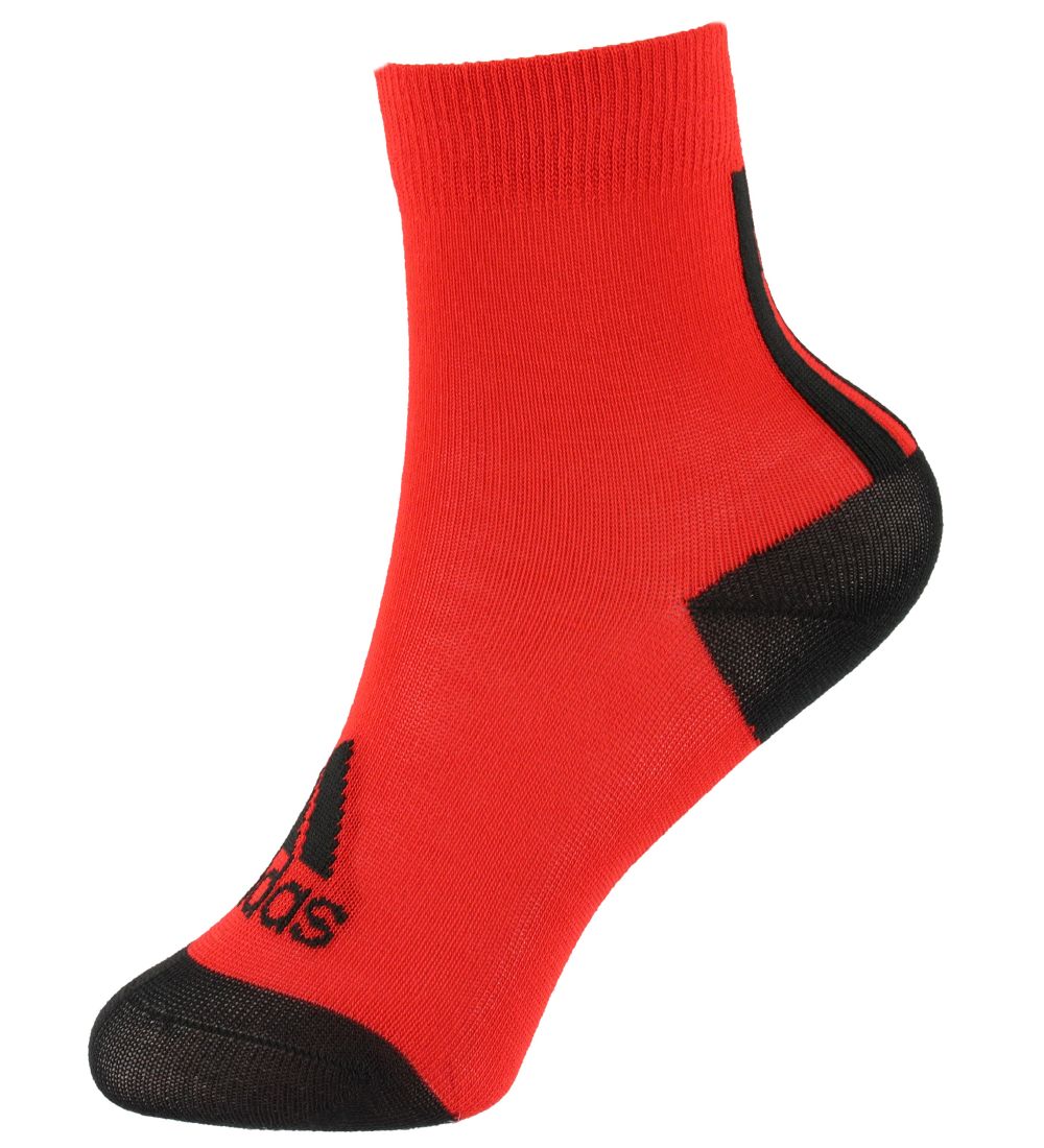 adidas Performance Strømper - 3-Pak - Red/Dark Grey/Blue