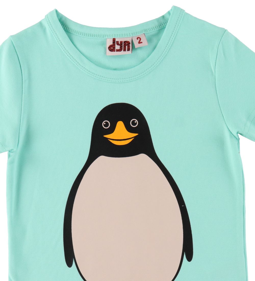 DYR T-Shirt - Growl T - Fresh Mint m. Pingvin