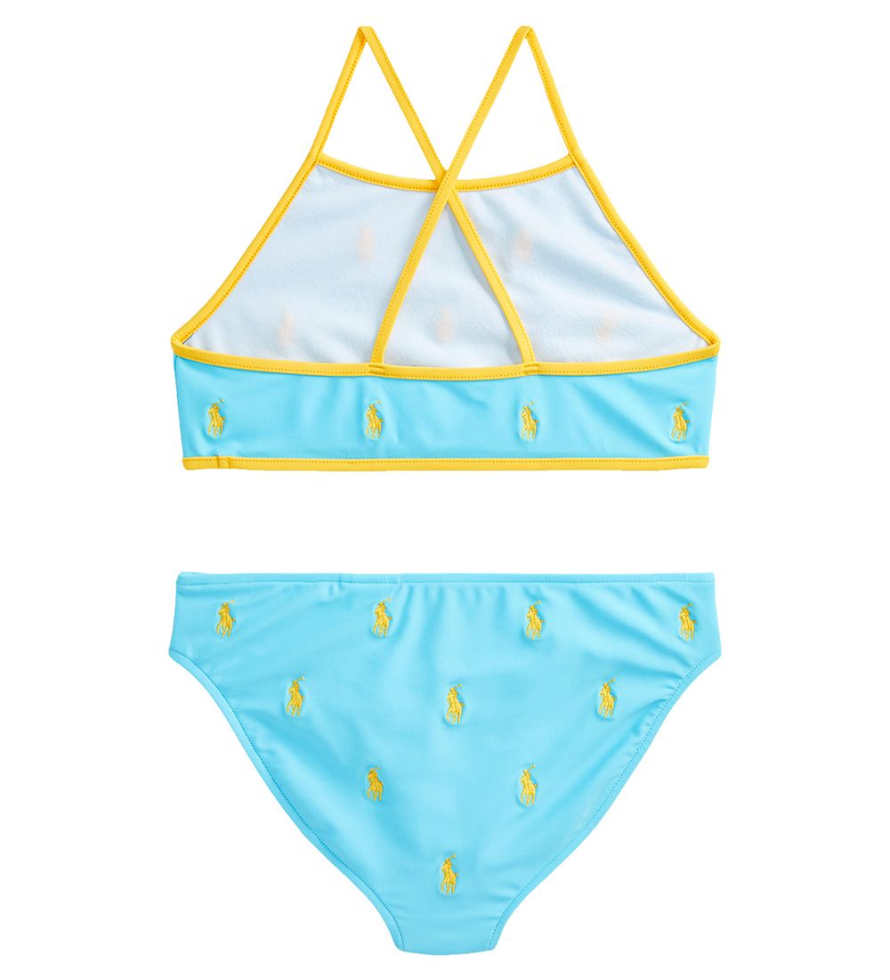 Polo Ralph Lauren Bikini - Lyseblå m. Gul