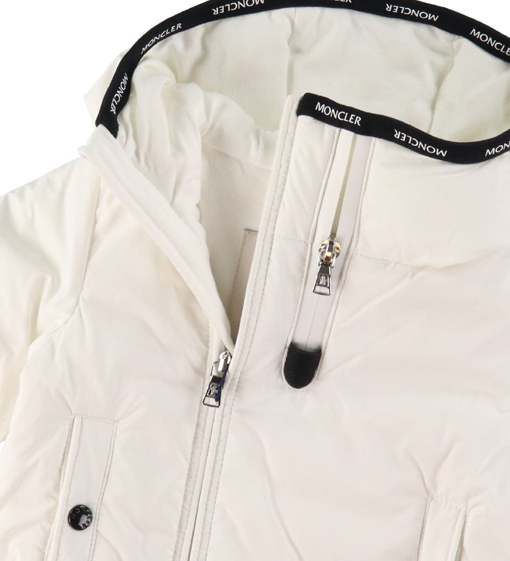 Moncler Dunjakke - Conez - Hvid m. Sort