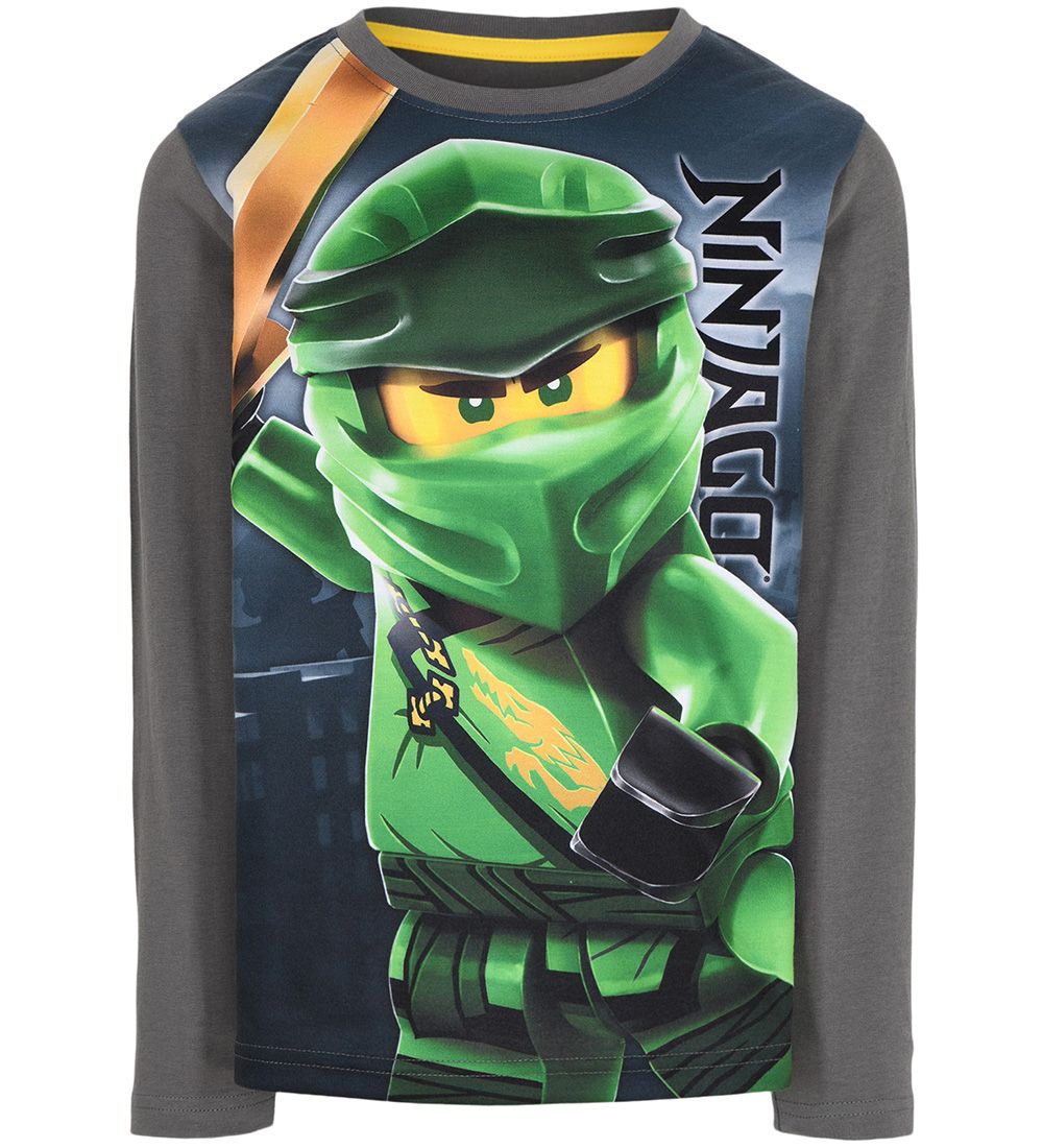 Lego Ninjago Bluse - Dark Grey m. Print
