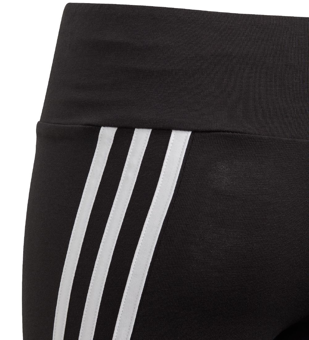 adidas Performance Leggings - 3-Stripes - Sort/Hvid