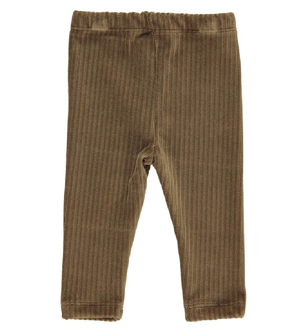 Gro leggings - Malak -  Fløjl - Brun