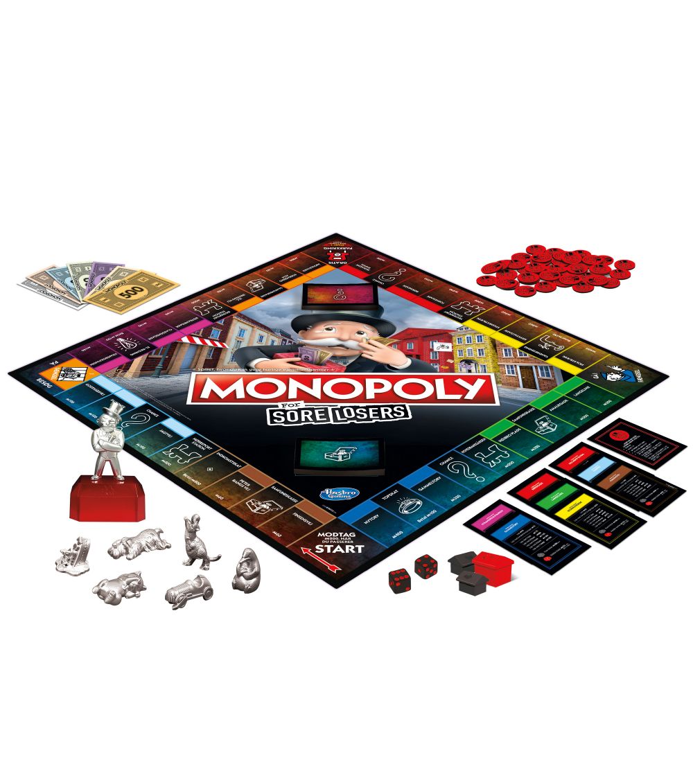 Hasbro Brtspil - Monopoly For Sore Losers