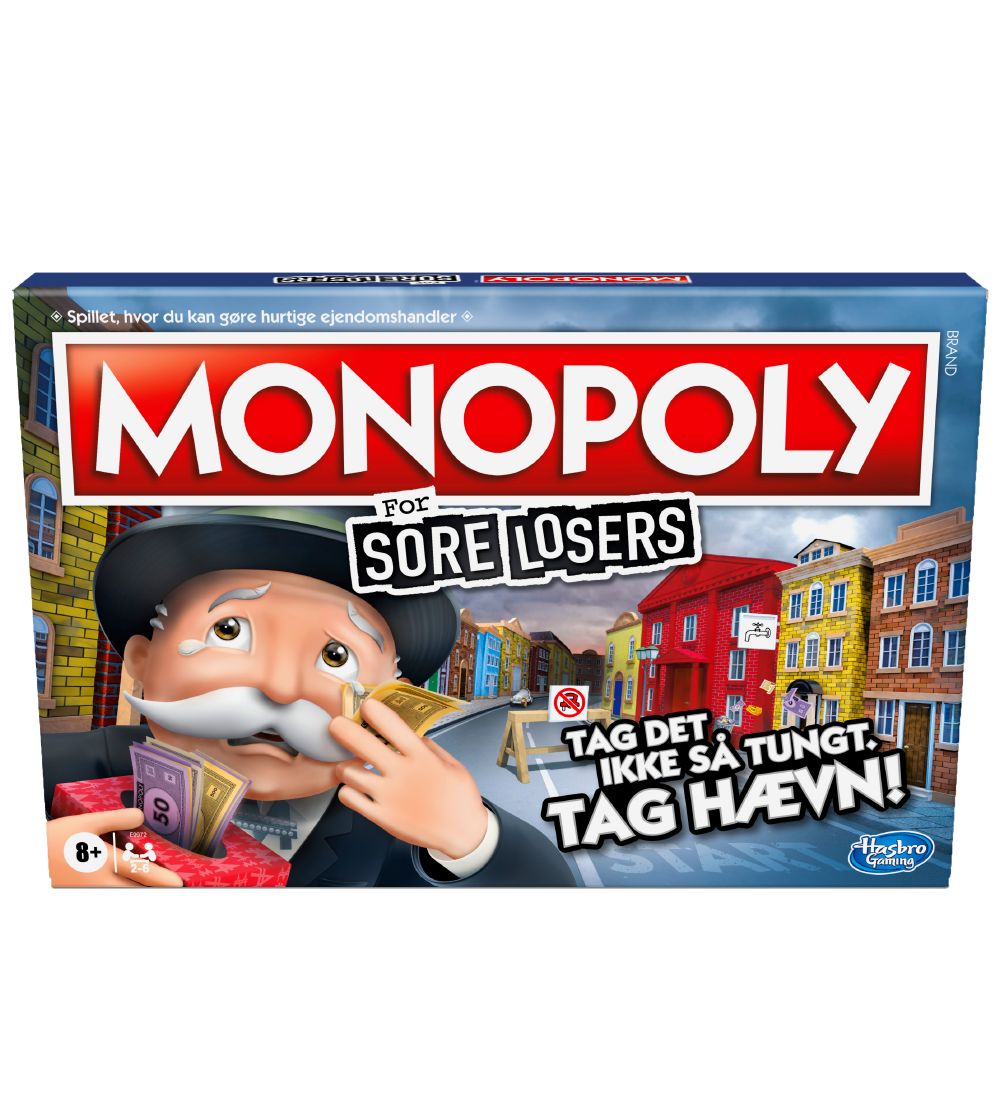 Hasbro Brtspil - Monopoly For Sore Losers