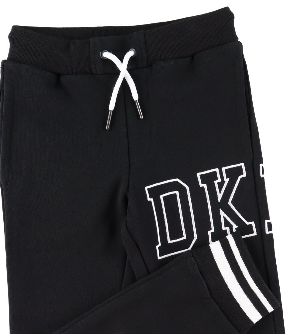 DKNY Sweatpants - Sort m. Hvid