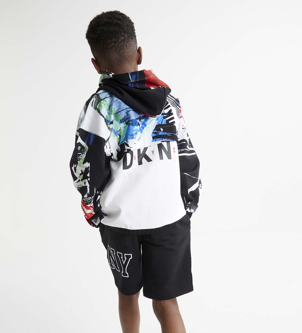 DKNY Shorts - Sort m. Hvid