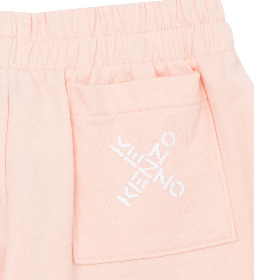 Kenzo Sweatshorts - Rosa m. Hvid