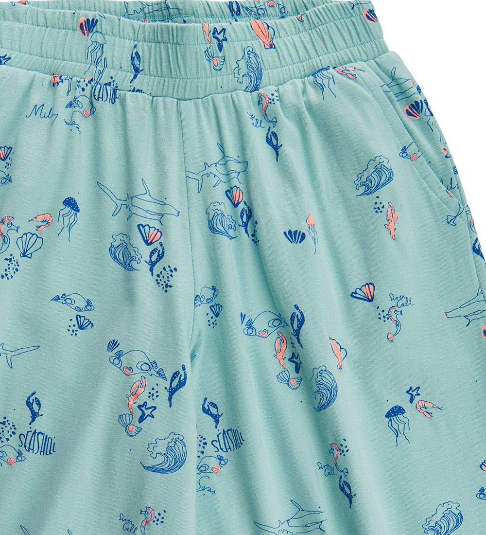 Soft Gallery Bukser - 3/4 - SGJolene Sealife - Canal Blue