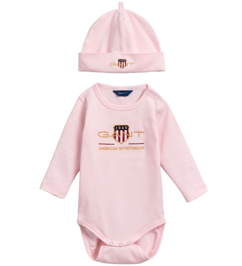 GANT Hue og Body l/æ - Archive Shield - Crystal Pink