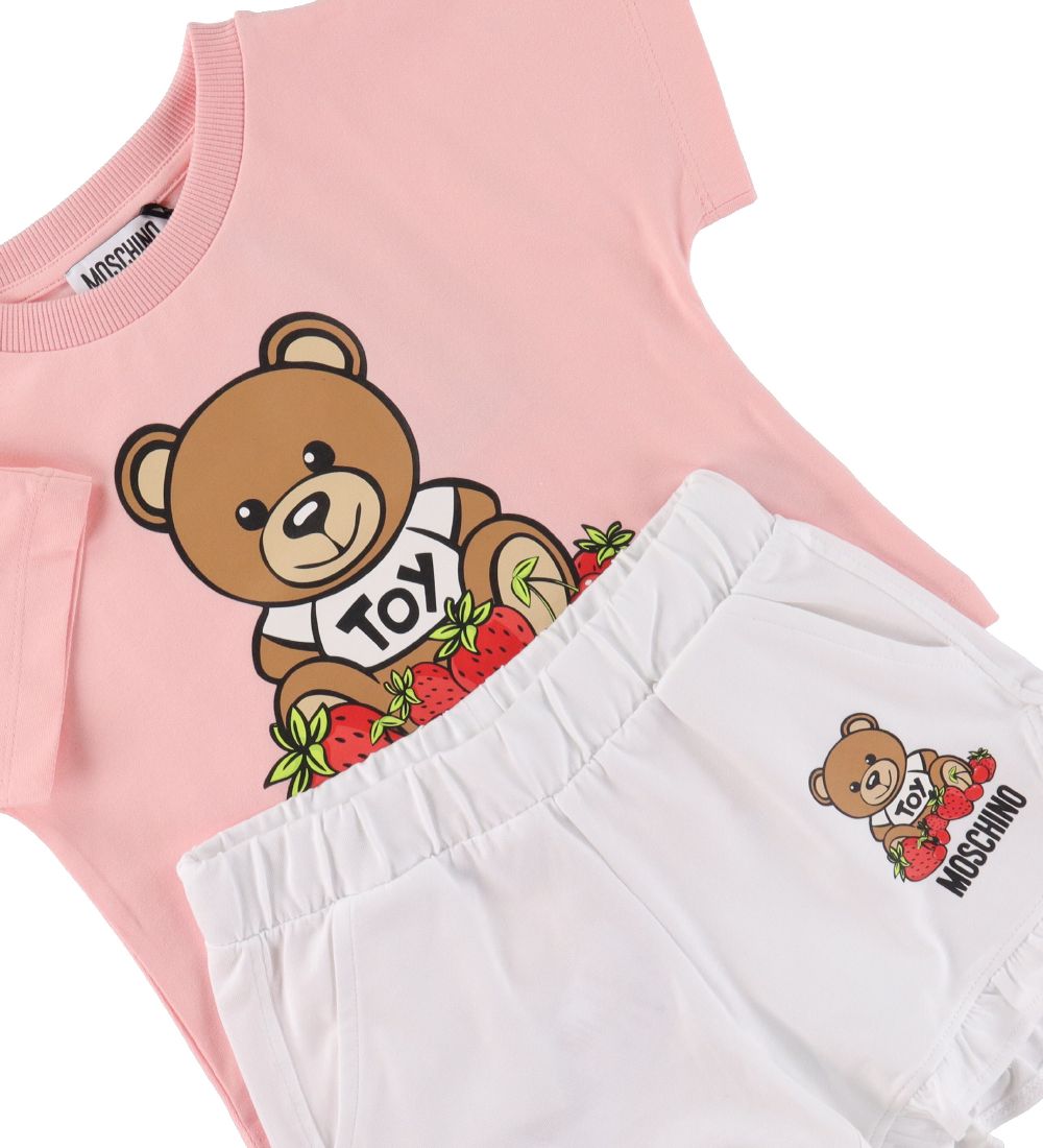 Moschino Sæt T-shirt/Shorts - Sugar Rose