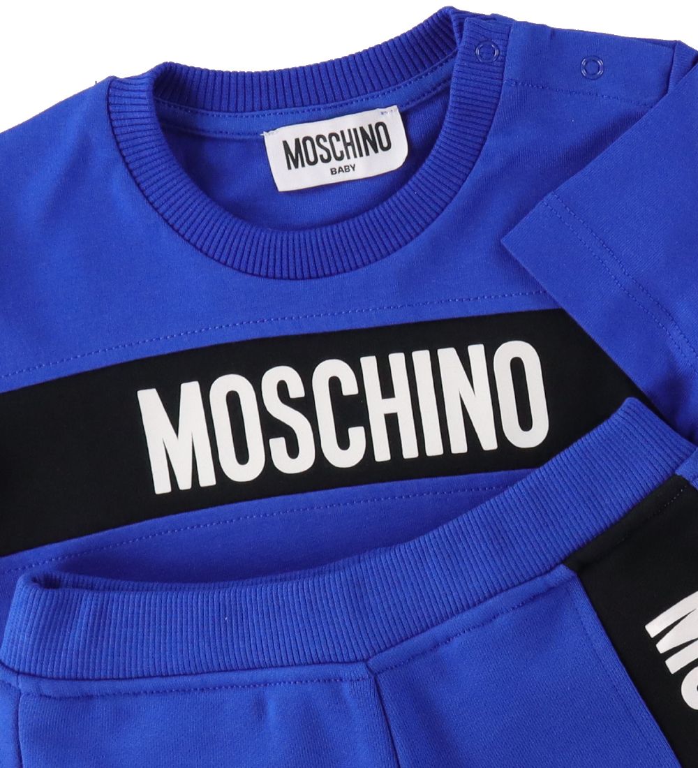 Moschino Sæt - T-Shirt/Shorts - Blå