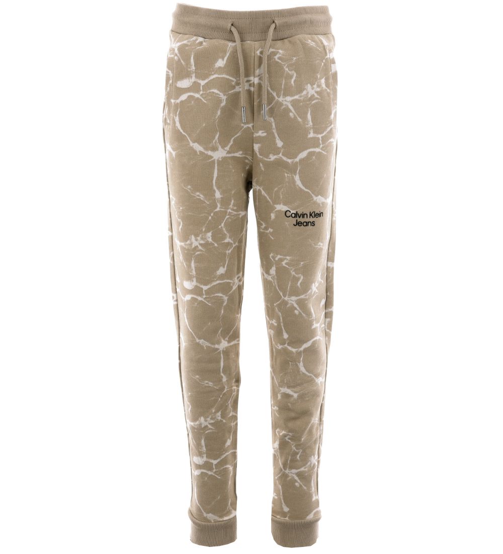 Calvin Klein Sweatpants - Relaxed - Horseraddish Water Aop