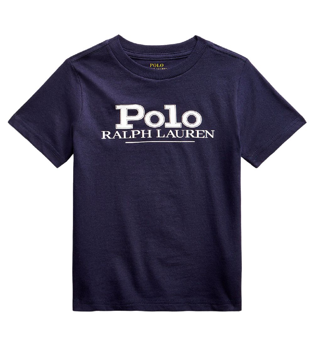 Polo Ralph Lauren T-shirt - Classics - Navy m. Hvid