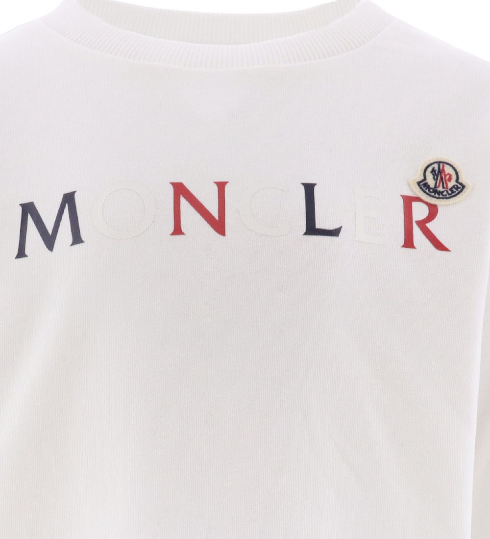 Moncler Sweatshirt - Hvid m. Print