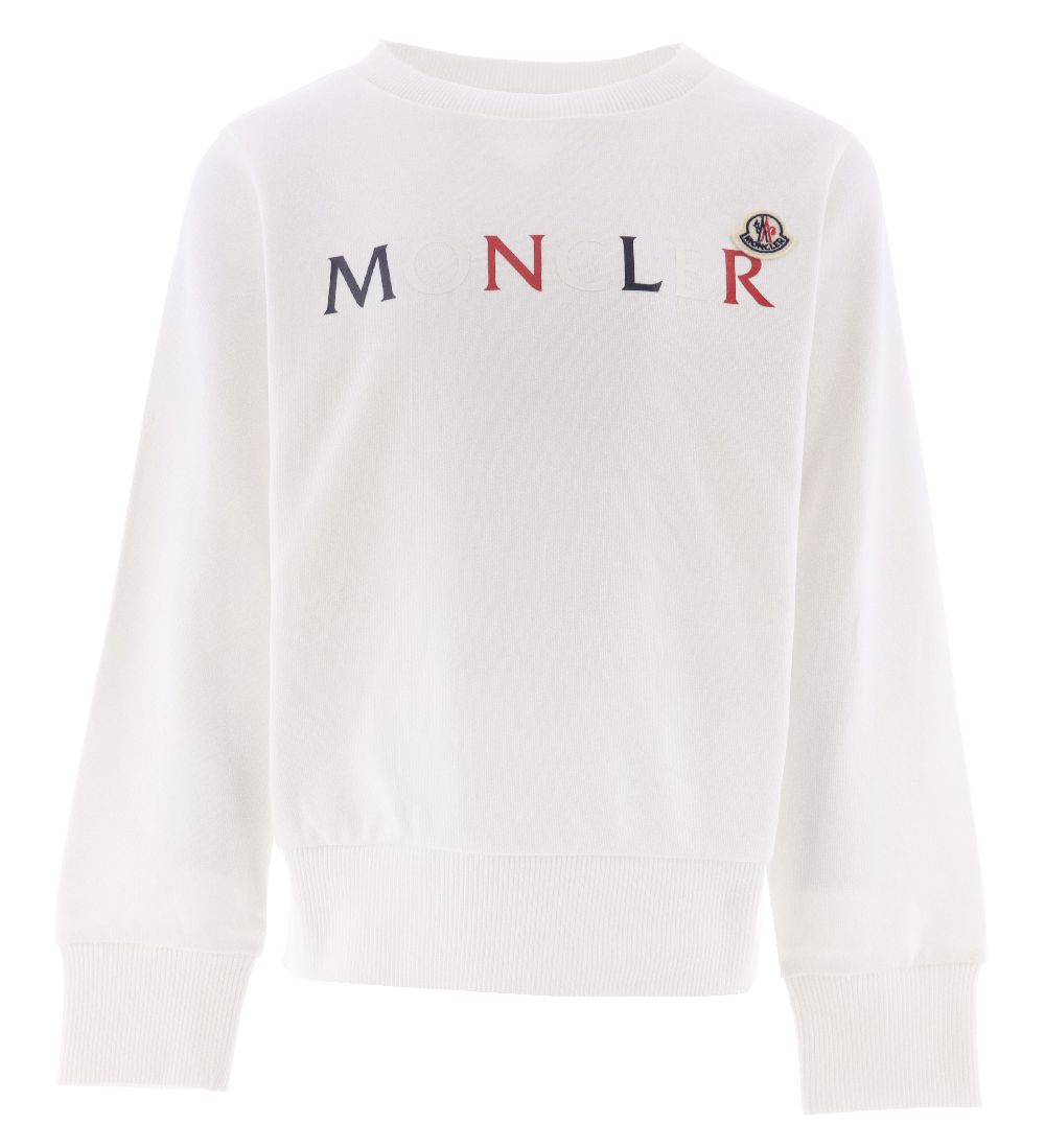 Moncler Sweatshirt - Hvid m. Print