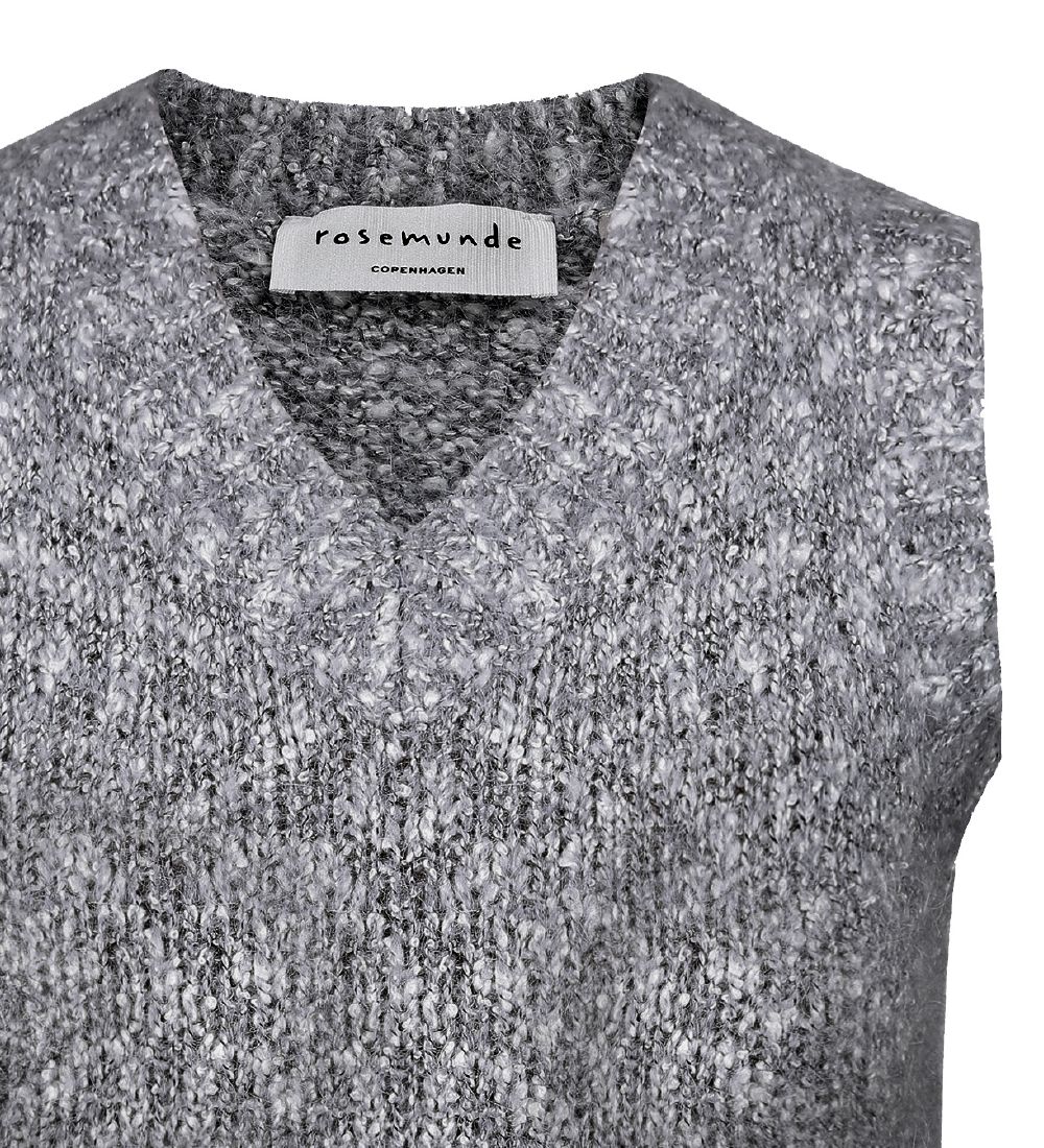 Rosemunde Vest - Alpaka/Uld - Eiffel Tower Melange