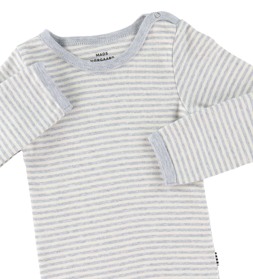 Mads Nørgaard Body l/æ - Off White/Gråmeleret