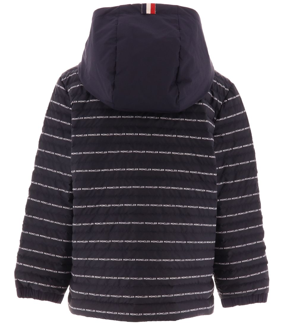 Moncler Dunjakke - Bergo - Sort m. Logostriber