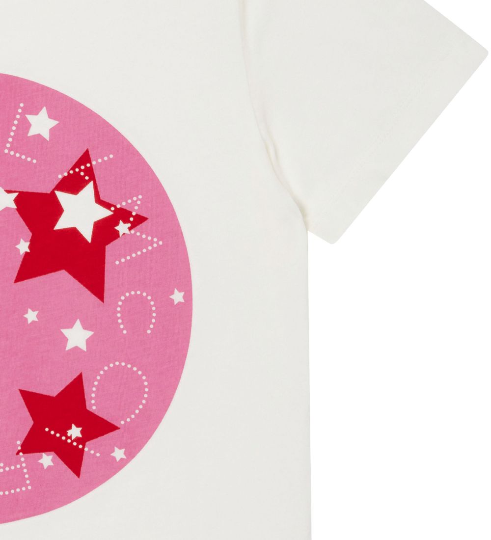 Stella McCartney Kids T-Shirt - Hvid m. Pink