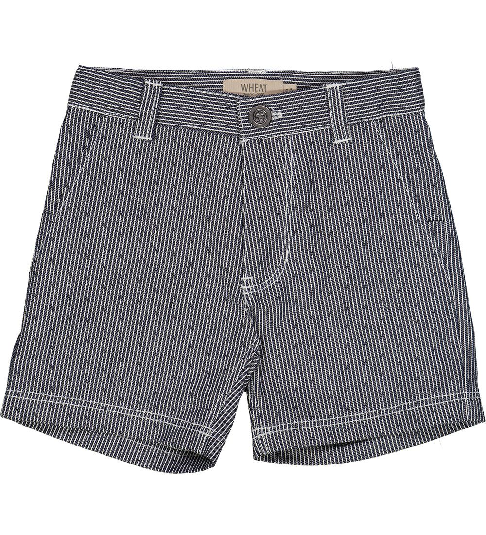 Wheat Shorts - Theo - Navy Denim Stripe