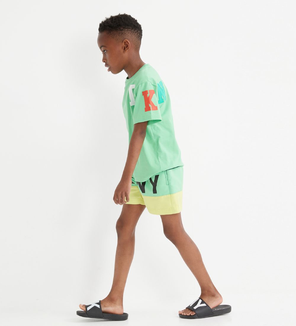 DKNY T-shirt - Supper - Grøn m. Print