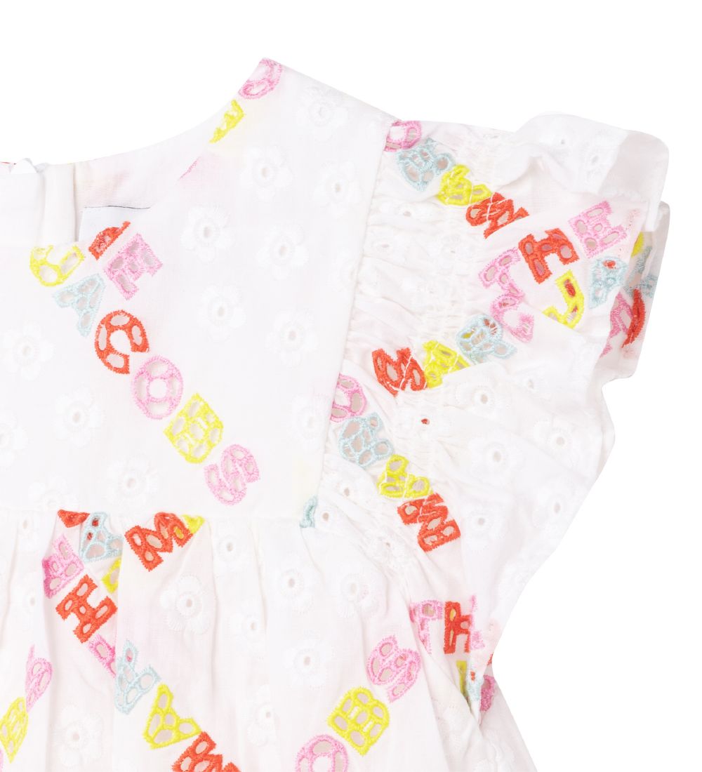 Little Marc Jacobs Kjole - The Babydoll Dress - Hawaii - Hvid/Pa